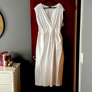White maxi dress